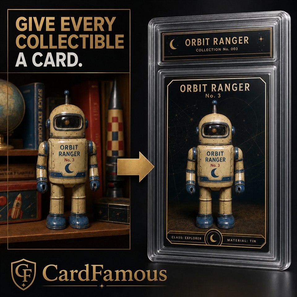 Personal collectible to CardFamous transformation